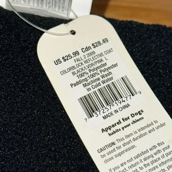 Top paw NWT fall winter dog jacket purple/pink - Picture 8 of 9